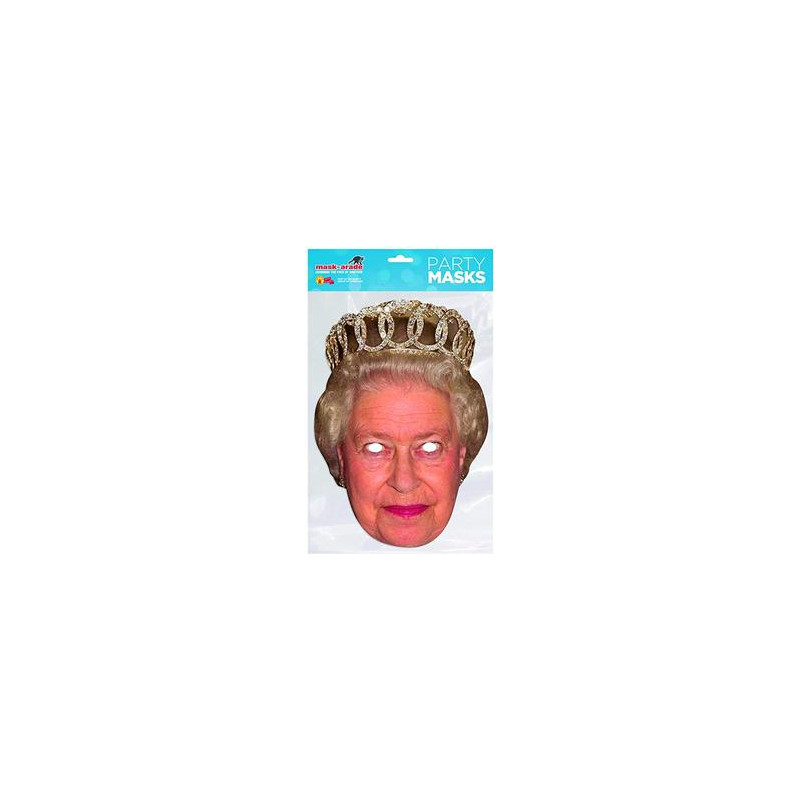 Masque Queen Elisabeth en carton