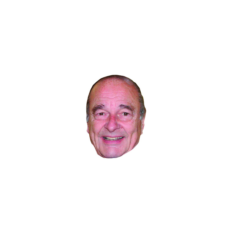 Masque Jacques Chirac