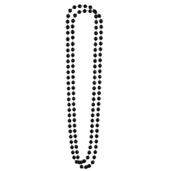 collier noir perles